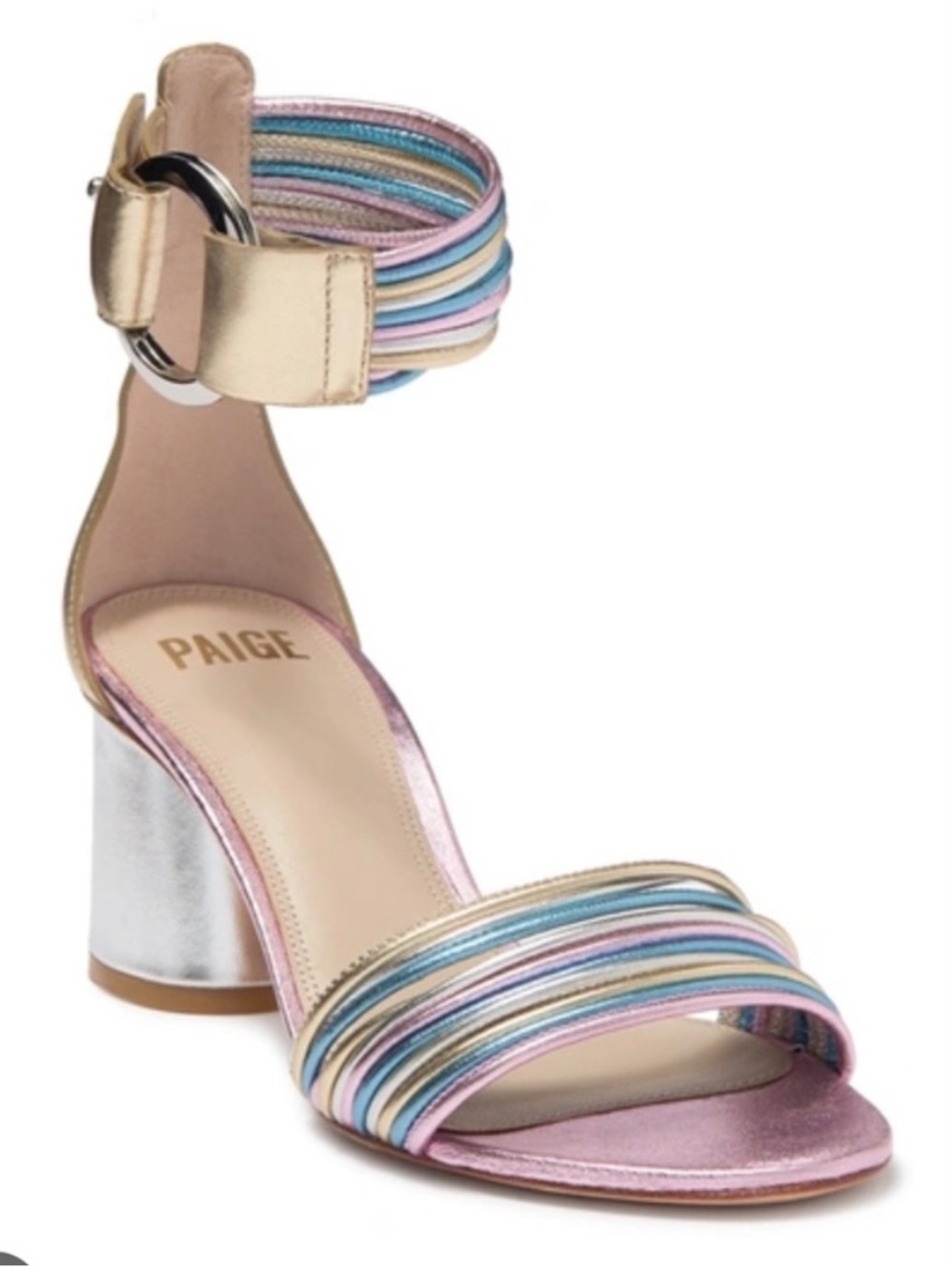 PAIGE Felicity Metallic Heels